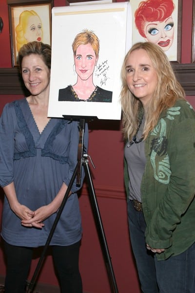 Edie Falco & Melissa Etheridge at Sardi's in New York City Edie Falco & Melissa Etheridge at Sardi's in New York City