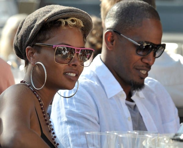 Eva Pigford & Jamie Foxx at the Playboy Jazz Festival Eva Pigford & Jamie Foxx at the Playboy Jazz Festival