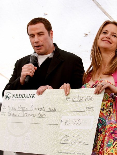 John Travolta & Kelly Preston at the Nelson Mandela Children's Fund John Travolta & Kelly Preston at the Nelson Mandela Children's Fund