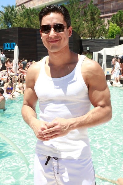 Mario Lopez at the Liquid Pool at Aria in Las Vegas Mario Lopez at the Liquid Pool at Aria in Las Vegas