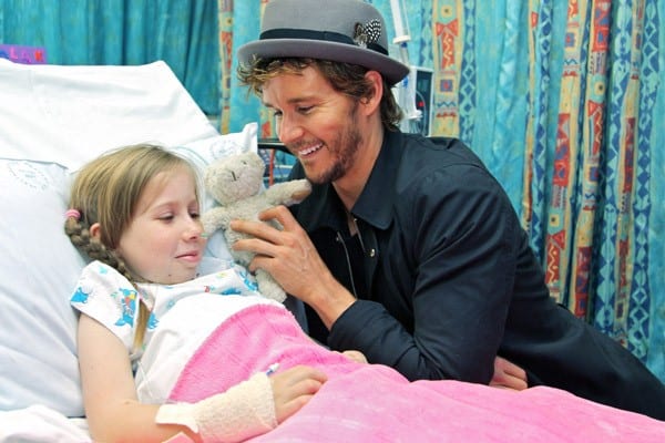 Ryan Kwanten Visits Children at Ronald McDonald House in Sydney, Australia Ryan Kwanten Visits Children at Ronald McDonald House in Sydney, Australia
