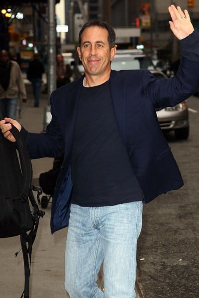 2-Actor Jerry Seinfeld visits 'Late Show With David Letterman' at the Ed Sullivan Theater on November 23, 2010 in New York City. Actor Jerry Seinfeld visits 'Late Show With David Letterman' at the Ed Sullivan Theater on November 23, 2010 in New York City.