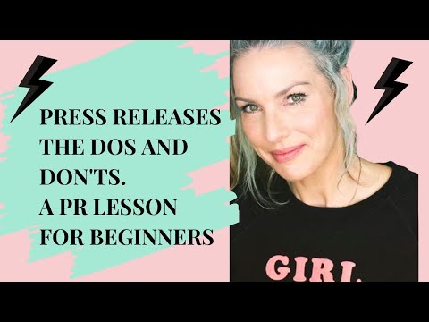 PRESS RELEASES: How To Write Them. A PR Lesson For Beginners.