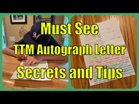 How To Write A TTM Autograph Letter Of Request | All You Need To Know | Through The Mail Autographs