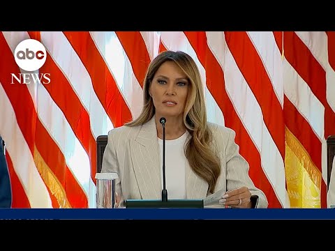 First lady Melania Trump meets with White House AI task force: &quot;The robots are here.&quot;
