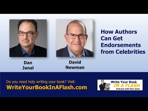 How can authors get endorsements from celebrities?