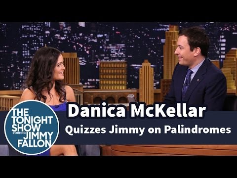 Danica McKellar Quizzes Jimmy on Palindromes