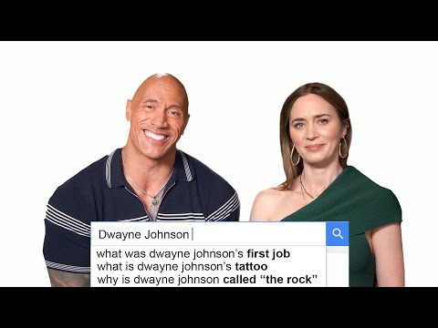 Emily Blunt &amp; Dwayne Johnson Answer The Web&#039;s Most Searched Questions | WIRED