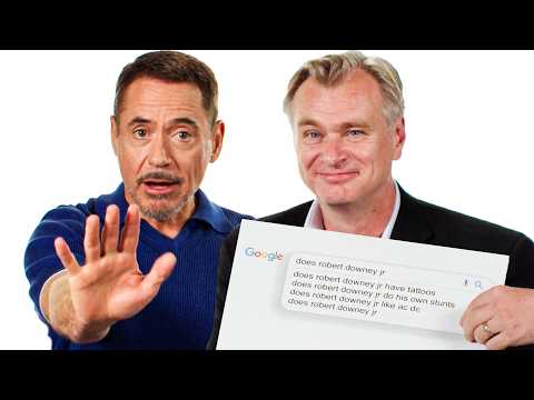 Robert Downey Jr. &amp; Christopher Nolan Answer The Web&#039;s Most Searched Questions | WIRED