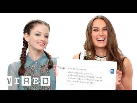 Keira Knightley &amp; Mackenzie Foy Answer the Web&#039;s Most Searched Questions | WIRED