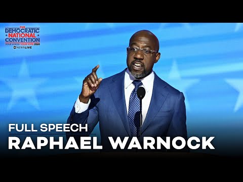 FULL SPEECH: Sen. Raphael Warnock calls Trump a &#039;plague on the American conscience&#039; at DNC