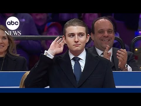 President Trump introduces Barron Trump: &#039;He knew the youth vote&#039;