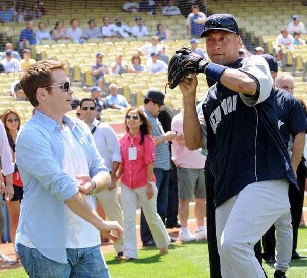 Kevin Connolly & Derek Jeter at Dodger Stadium