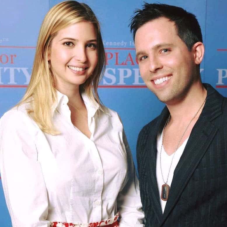 Ivanka Trump with Contact Any Celebrity founder Jordan McAuley