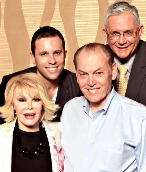 Contact Any Celebrity founder Jordan McAuley with Joan Rivers